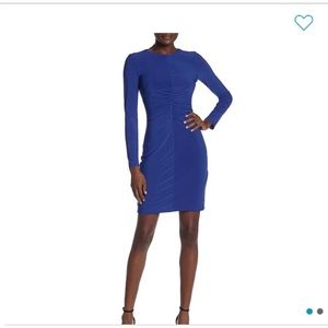 Vince Camuto Blue Long Sleeve Dress